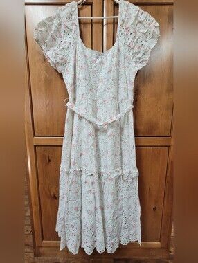 EUC | LoveShackFancy x Target Clementine Ditsy Floral Eyelet Ruffle Dress
